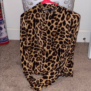 Long sleeve cheetah top